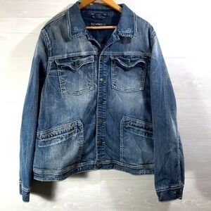Silver women’s jean jacket Size 3X